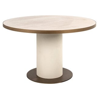 Richmond Interiors  Eettafel Tivoli wit 130Ø
