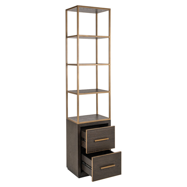 Richmond Interiors  Wandkast Carter brown small 2-drawers