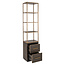 Richmond Interiors  Wandkast Carter brown small 2-drawers
