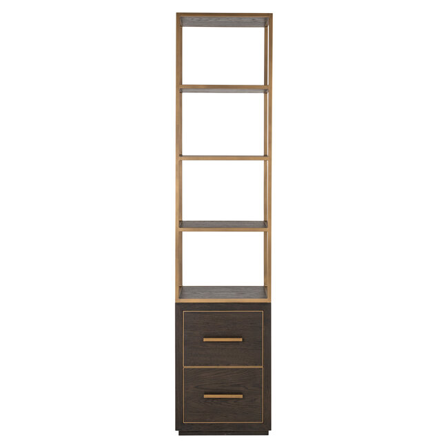 Richmond Interiors  Wandkast Carter brown small 2-drawers