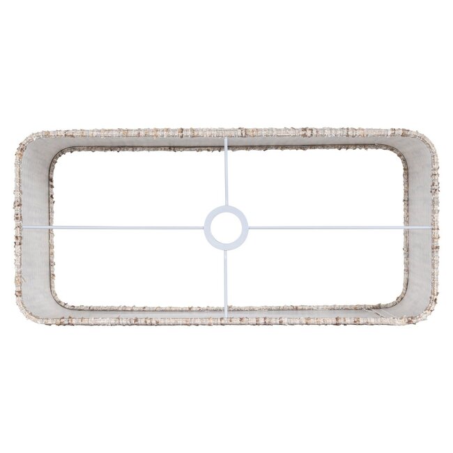 Richmond Interiors  Lampenkap Filou cream coco rectangle large