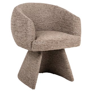 Richmond Interiors  Eetkamerstoel Quiriro mocca linear swivel