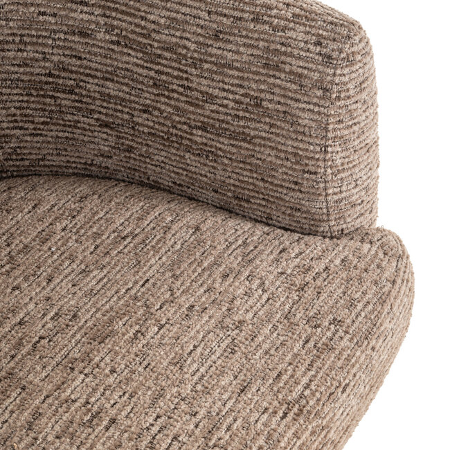 Richmond Interiors  Eetkamerstoel Quiriro mocca linear swivel
