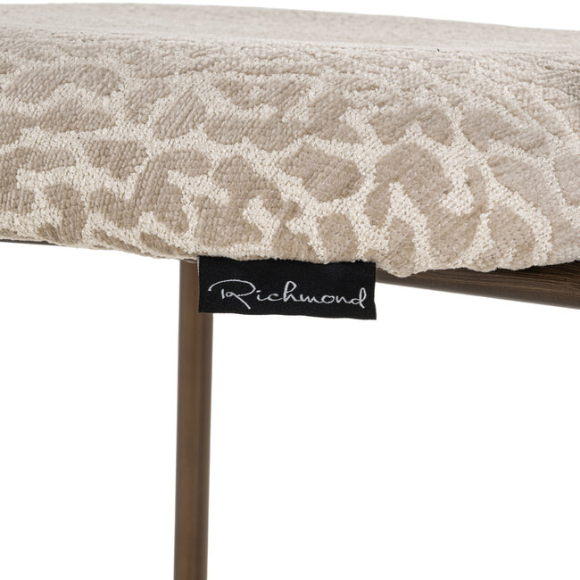 Richmond Interiors  Counterstoel Xenia beige leopard fire retardant (Set of 2)
