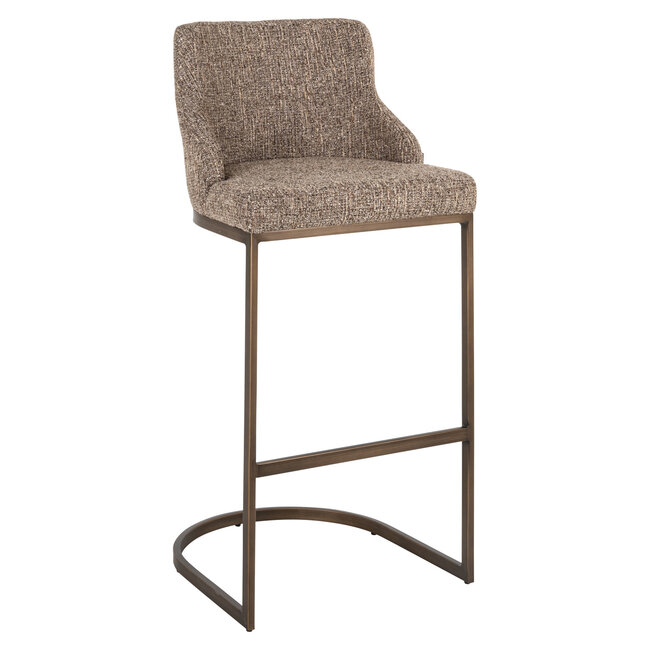 Richmond Interiors  Barstoel Bolton brown tweed (Set of 2)