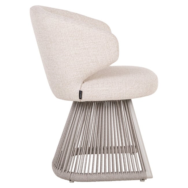 Richmond Interiors  Outdoor eetkamerstoel Nuba beige alpine