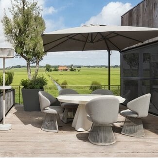 Richmond Interiors  Outdoor eetkamerstoel Nuba greige alpine
