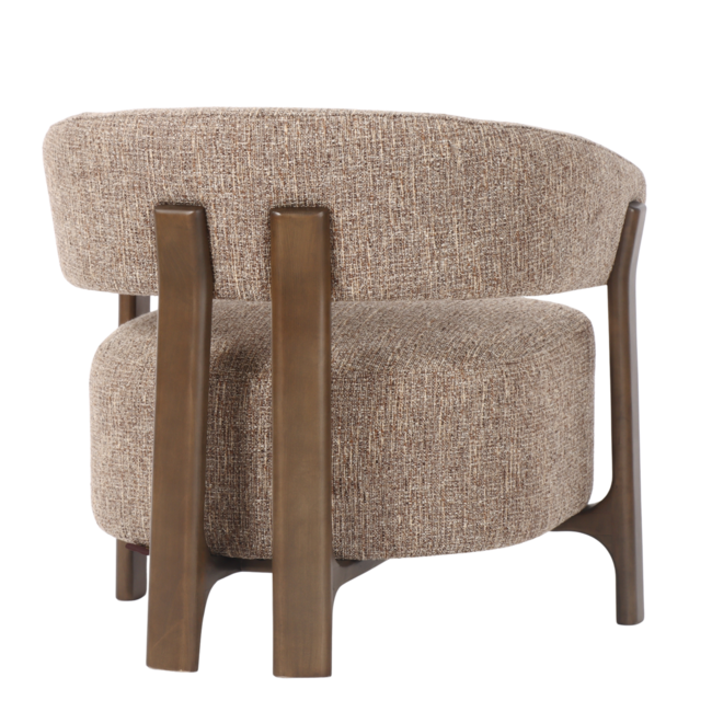 Richmond Interiors  Lounge stoel Dalara brown tweed