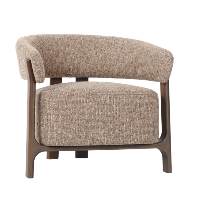 Richmond Interiors  Lounge stoel Dalara brown tweed