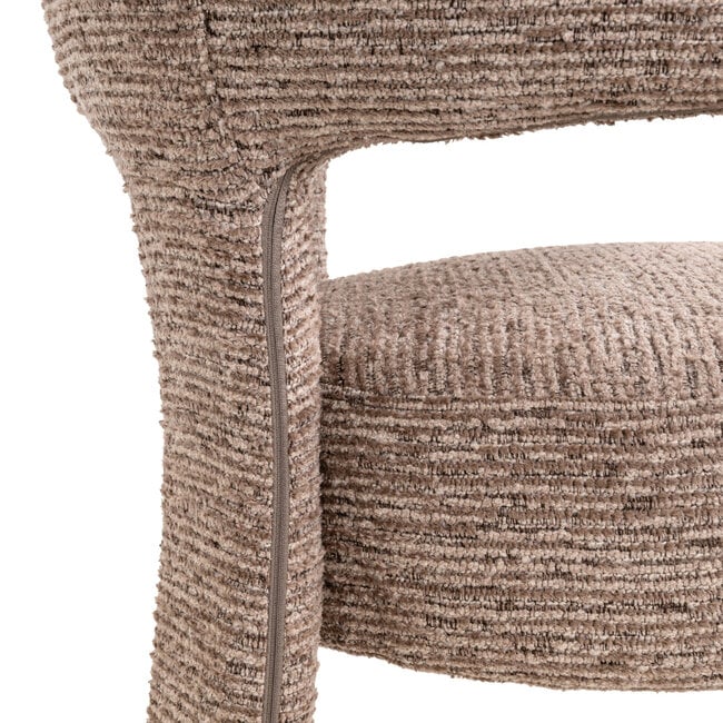Richmond Interiors  Eetkamerstoel Nerio mocca linear