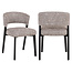 Richmond Interiors  Eetkamerstoel Zeno earth tweed