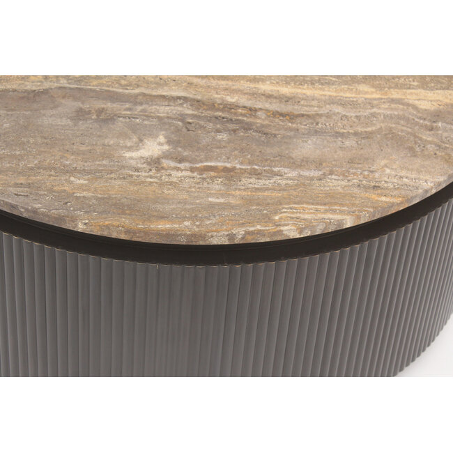 Richmond Interiors  Salontafel Russo brown 90Ø