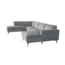 Tower Living Leeds Chaise R - 2 5 - Ottoman L - Touch 27 Light grey