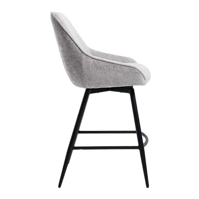 Tower Living Trino Barstoel - stof Trenza 08 oyster (draaibaar) - Tower Living
