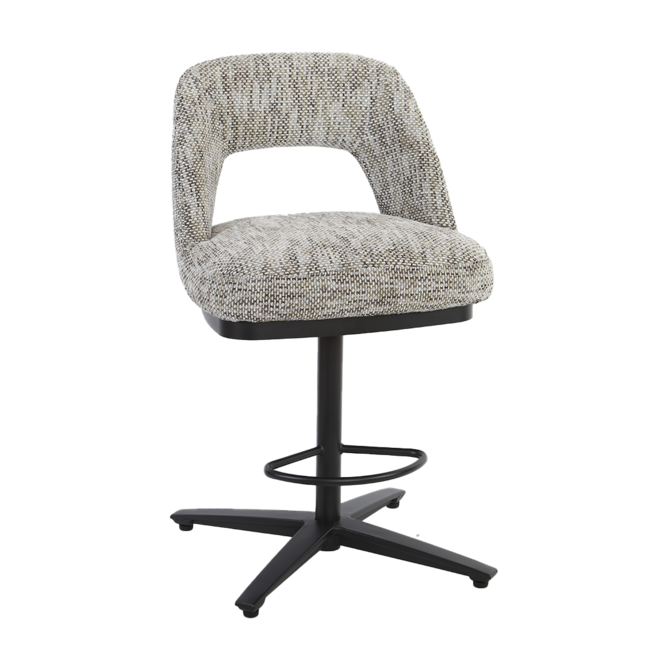 Tower Living Caldes Barstoel - Ted 8 white-grey (draaibaar)