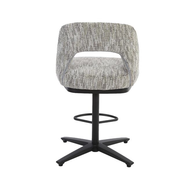 Tower Living Caldes Barstoel - Ted 8 white-grey (draaibaar)
