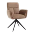 Tower Living Varzo Armstoel - Toro 45 mocca (draaibaar)