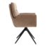 Tower Living Varzo Armstoel - Toro 45 mocca (draaibaar)