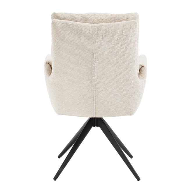 Tower Living Varzo Armstoel - Toro 25 cream (draaibaar)