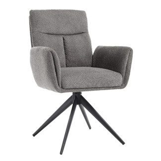 Tower Living Varzo Armstoel - Toro 5 grey (draaibaar)
