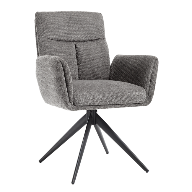 Tower Living Varzo Armstoel - Toro 5 grey (draaibaar)