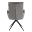 Tower Living Varzo Armstoel - Toro 5 grey (draaibaar)
