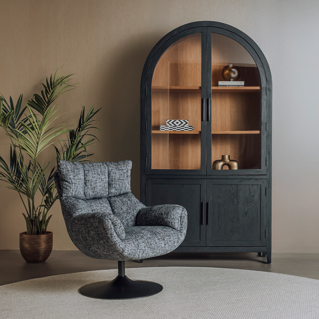 Tower Living Force Fauteuil - Imo 60 dark-grey (draaibaar)