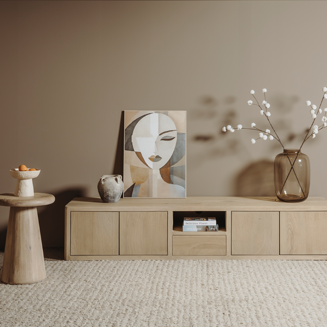 Tower Living Tenna TV-meubel naturel 200 cm