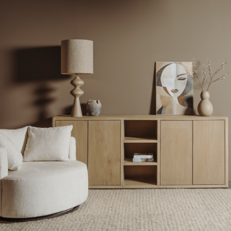 Tower Living Tenna Dressoir naturel 220 cm