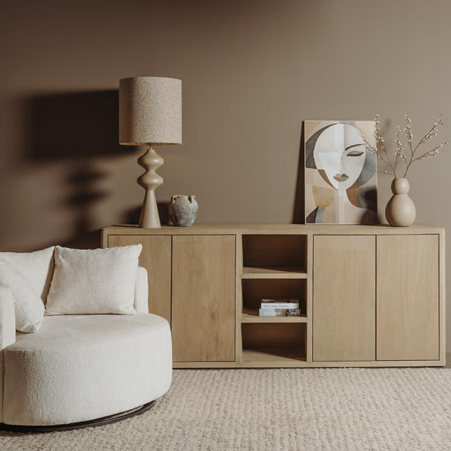 Tower Living Tenna Dressoir naturel 220 cm