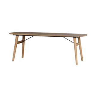 Tower Living Aura Eetkamertafel – Deens Ovaal – Acacia Naturel – 160 cm