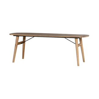 Tower Living Aura Eetkamertafel – Deens Ovaal – Acacia Naturel – 180 cm