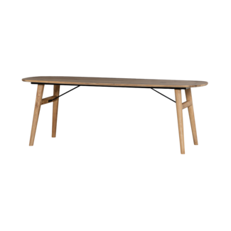Tower Living Aura Eetkamertafel – Deens Ovaal – Acacia Naturel – 220 cm