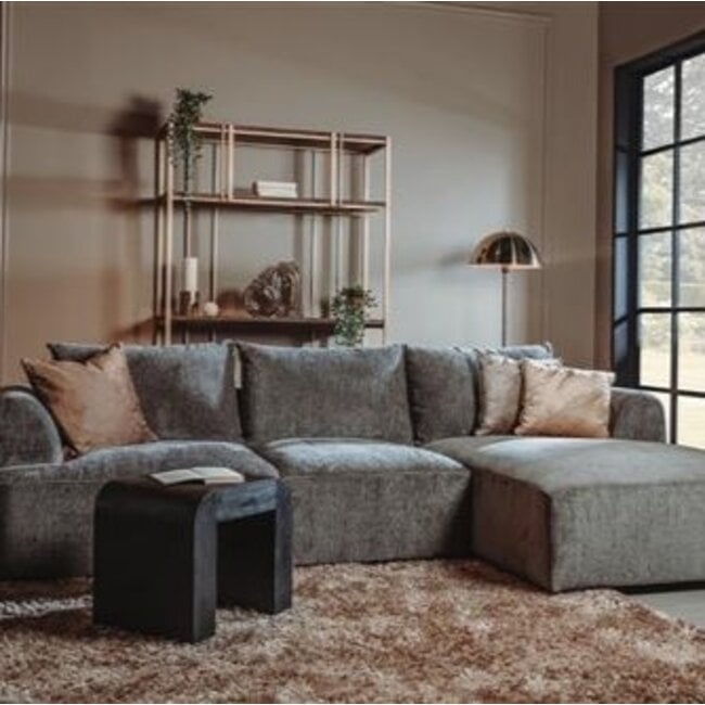 Tower Living Canterbury 2 5-AL + Chaise R - Mona 464 Cement Grey