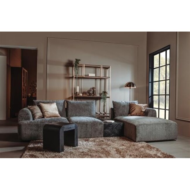 Tower Living Canterbury 2 5-AL + Chaise R - Mona 464 Cement Grey
