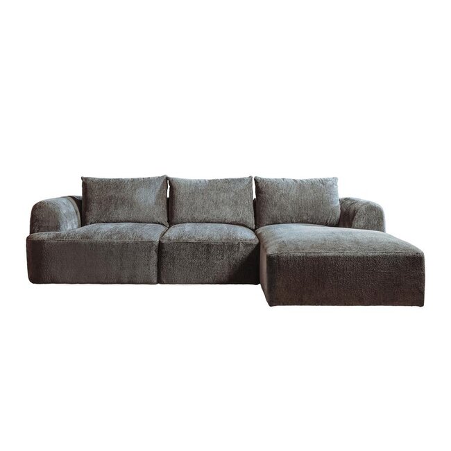 Tower Living Canterbury 2 5-AL + Chaise R - Mona 464 Cement Grey