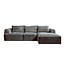 Tower Living Canterbury 2 5-AL + Chaise R - Mona 464 Cement Grey