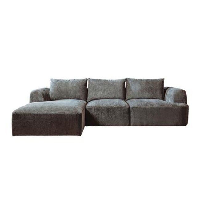 Tower Living Bank Canterbury 2 5-AR + Chaise L - Mona 464 Cement Grey