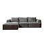 Tower Living Bank Canterbury 2 5-AR + Chaise L - Mona 464 Cement Grey