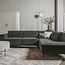 Tower Living Bank Leeds - 2,5 zits + ottomane  Rechts - City 355 Flesgroen Showroommodel