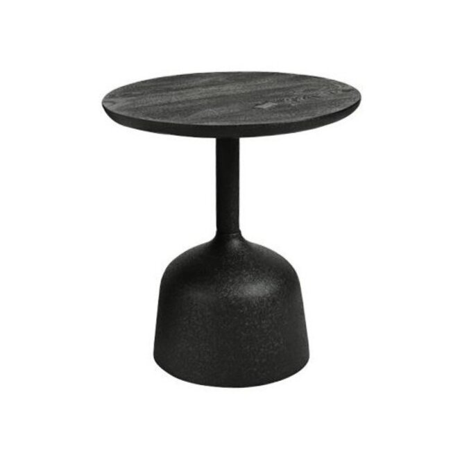 Tower Living Elba Bijzettafel zwart rond 40 cm
