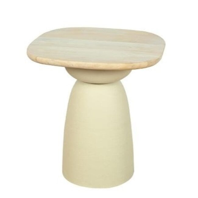 Tower Living Barza Bijzettafel gebroken wit 45 cm