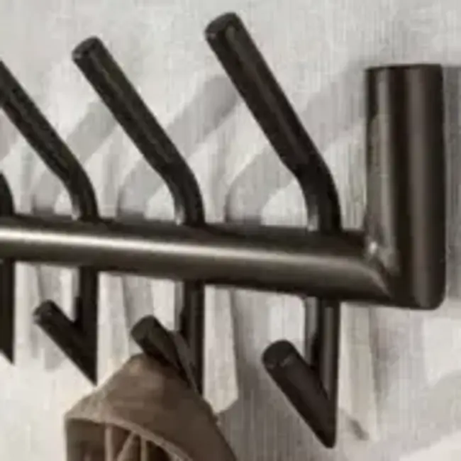 WoonStijl Kapstok Tubo 2x8 haken bruin