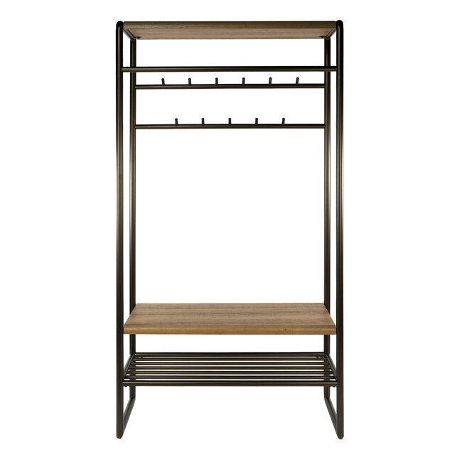 WoonStijl Garderobemeubel Luno 100cm bruin