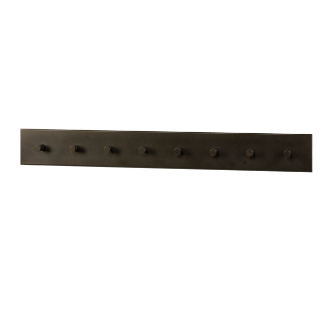 WoonStijl Kapstok Terra 8 haken bruin - 80 cm