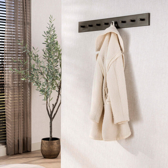 WoonStijl Kapstok Terra 8 haken bruin - 80 cm