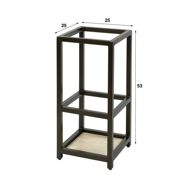 WoonStijl Paraplubak Terra vierkant bruin