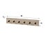 WoonStijl Kapstok Travino 6 haken - 60 cm
