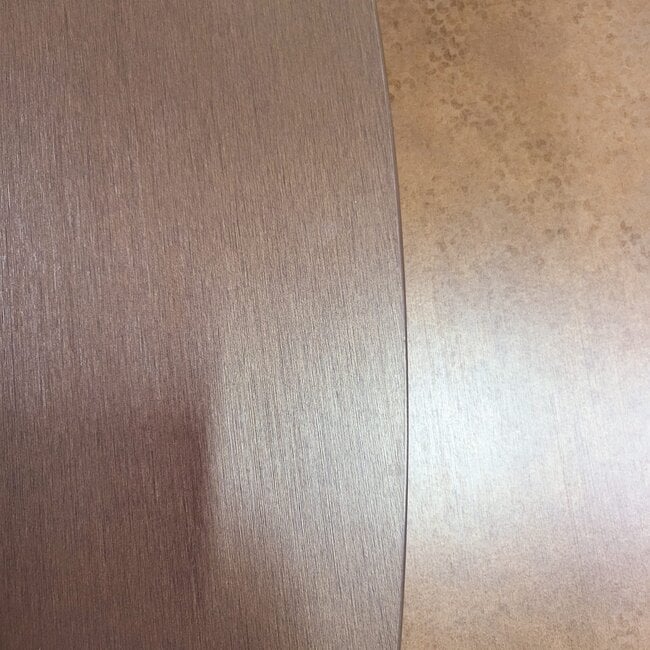 WoonMax Salontafel Vienna set van 2 XL - lamulux geborsteld gehamerd koper