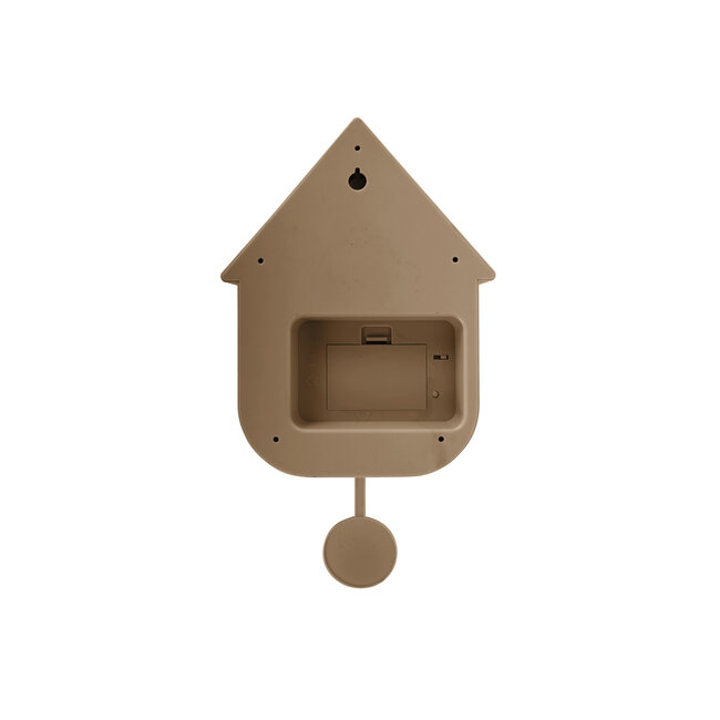Karlsson Wandklok Modern Cuckoo Oro mocca bruin